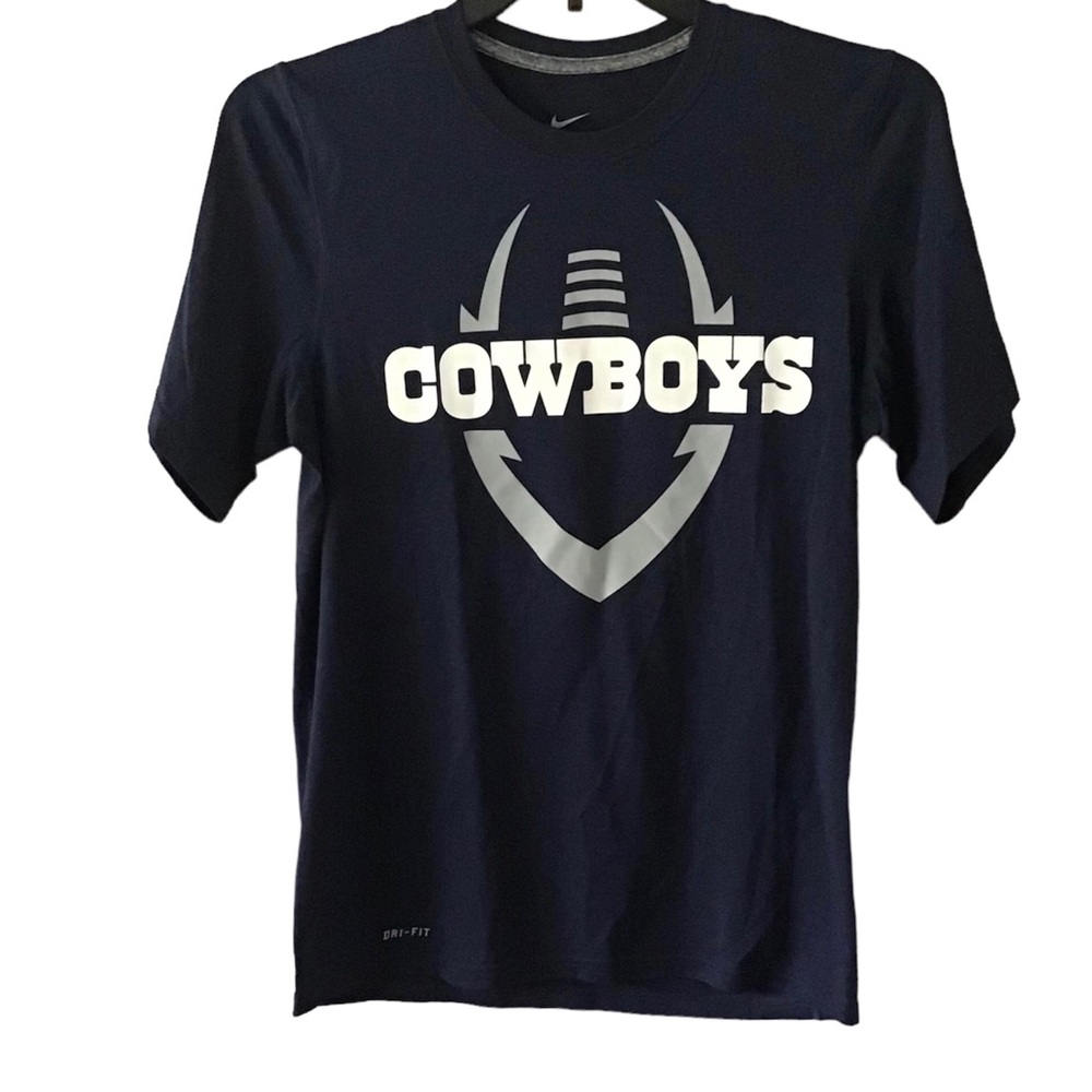 Nike Dallas Cowboys Dri-Fit Shirt Navy Short Sleeve Small